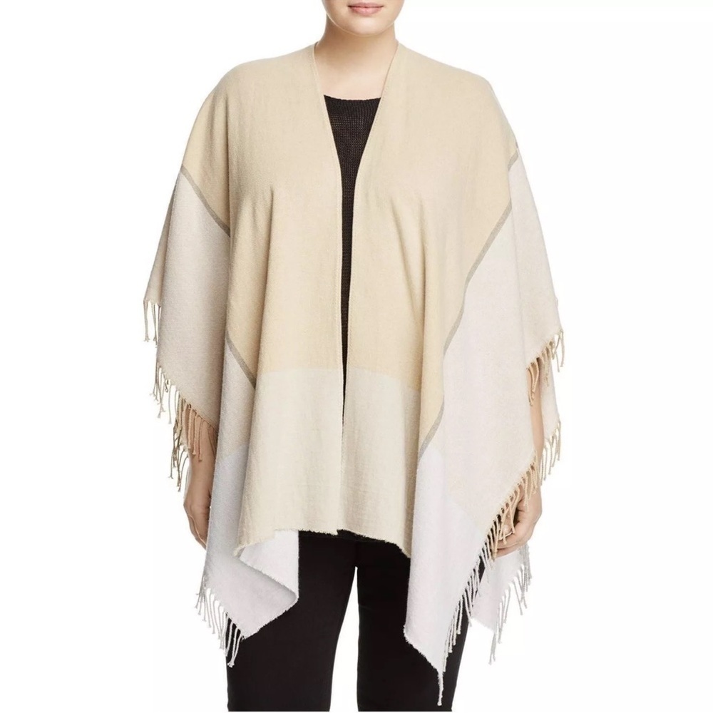 EILEEN FISHER SHOP Brushed Recycled Cotton Poncho Boxy Fit, Long Length
